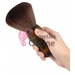 Pamatuf de frizerie PMT23 din fibra sintetica Maro cu Negru